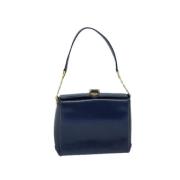 Pre-owned Leather gucci-bags Gucci Vintage , Blue , Dames