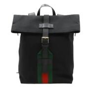 Pre-owned Canvas backpacks Gucci Vintage , Black , Dames