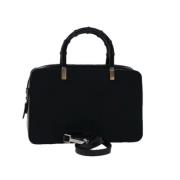 Pre-owned Nylon handbags Gucci Vintage , Black , Dames