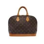 Pre-owned Canvas handbags Louis Vuitton Vintage , Brown , Dames