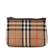 Pre-owned Canvas pouches Burberry Vintage , Beige , Dames