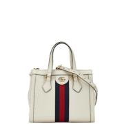 Pre-owned Leather handbags Gucci Vintage , White , Dames