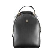 Zwarte Polyethyleen Rugzak Tommy Hilfiger , Black , Dames