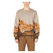 Beige Gedrukte Gebreide Kleding, Herfst/Winter Stijl Gianni Lupo , Bei...