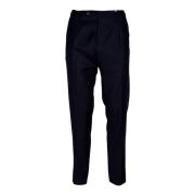 Slim Fit Wollen Broek Gemaakt in Italië L.b.m. 1911 , Blue , Heren