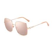 Roze Metalen Frame Zonnebril Vrouwen Jimmy Choo , Pink , Dames