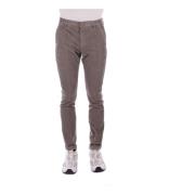 Slim Fit Duifgrijze Broek Dondup , Gray , Heren