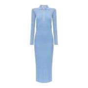 Jurk met lange mouwen Fendi , Blue , Dames