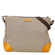 Pre-owned Canvas shoulder-bags Gucci Vintage , Beige , Heren