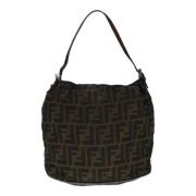 Pre-owned Canvas handbags Fendi Vintage , Brown , Dames