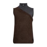 Vest met opstaande kraag Fendi , Brown , Heren