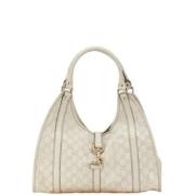 Pre-owned Leather handbags Gucci Vintage , Beige , Dames