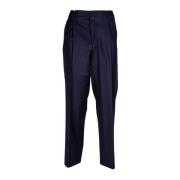 Wijde Pijp Wol Chino Broek Briglia , Blue , Heren