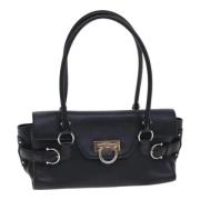 Pre-owned Leather handbags Salvatore Ferragamo Pre-owned , Black , Dam...