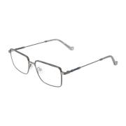 Metalen Rechthoek Blauwfilter Optische Monturen Hackett , Gray , Heren