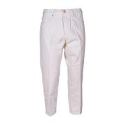 Italiaanse wortel fit jeans, lage taille Don The Fuller , White , Here...