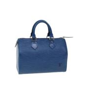 Pre-owned Fabric handbags Louis Vuitton Vintage , Blue , Dames