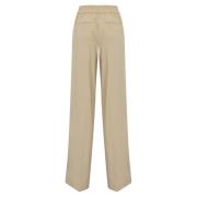 Klassieke beige broek D.Exterior , Beige , Dames