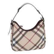 Pre-owned Leather handbags Burberry Vintage , Beige , Dames