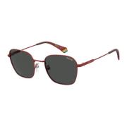 Rode stalen zonnebril met UV-filter Polaroid , Red , Unisex