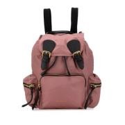 Pre-owned Leather backpacks Burberry Vintage , Pink , Dames