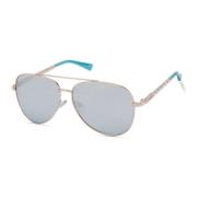 Zonnebril met Metalen Frame en Verloopglazen Guess , Pink , Dames