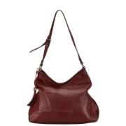 Pre-owned Leather shoulder-bags Gucci Vintage , Brown , Dames