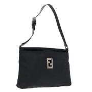 Pre-owned Canvas fendi-bags Fendi Vintage , Gray , Dames