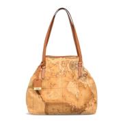 Klassieke Geo Print Schoudertas Alviero Martini 1a Classe , Brown , Da...