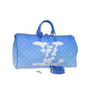 Pre-owned Canvas handbags Louis Vuitton Vintage , Blue , Dames