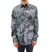 Blauw Groen Fruit Foto Print Shirt Paul Smith , Multicolor , Heren