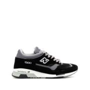 Zwarte leren veterschoenen New Balance , Black , Heren