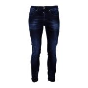 Heren Denim Jeans. Skinny Fit, Made in Italy Dondup , Blue , Heren