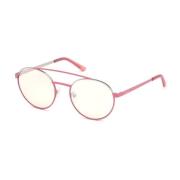 Violet Spiegelende Metalen Zonnebril Unisex Guess , Pink , Unisex