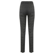 Grijze Katoenen Broek Rechte pasvorm Max Mara Studio , Gray , Dames