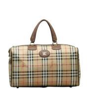 Pre-owned Canvas handbags Burberry Vintage , Beige , Dames