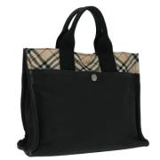 Pre-owned Canvas handbags Burberry Vintage , Black , Dames