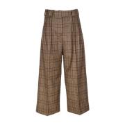 Hoge taille culotte broek in wol Briglia , Brown , Dames