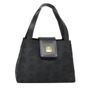 Pre-owned Leather handbags MCM Pre-owned , Black , Dames