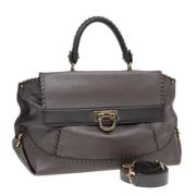 Pre-owned Leather handbags Salvatore Ferragamo Pre-owned , Brown , Dam...