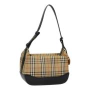 Pre-owned Canvas handbags Burberry Vintage , Beige , Dames