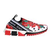 Bloemen Sorrento Sneakers met Logo Details Dolce & Gabbana , Multicolo...