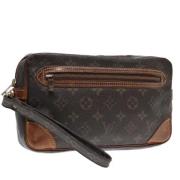 Pre-owned Canvas clutches Louis Vuitton Vintage , Brown , Dames