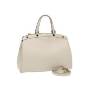 Pre-owned Canvas handbags Louis Vuitton Vintage , White , Dames