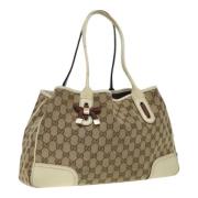 Pre-owned Canvas gucci-bags Gucci Vintage , Beige , Dames