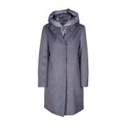 Lange wollen jas met afneembare capuchon Duno , Gray , Dames