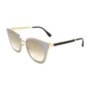 Gouden Metalen Frame Zonnebril met UV Jimmy Choo , Yellow , Dames