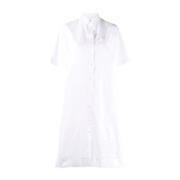 Elegante Witte Midi Jurk P.a.r.o.s.h. , White , Dames