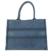 Pre-owned Leather totes Dior Vintage , Blue , Dames