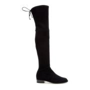 Stijlvolle Leren Laarzen voor Vrouwen Stuart Weitzman , Black , Dames